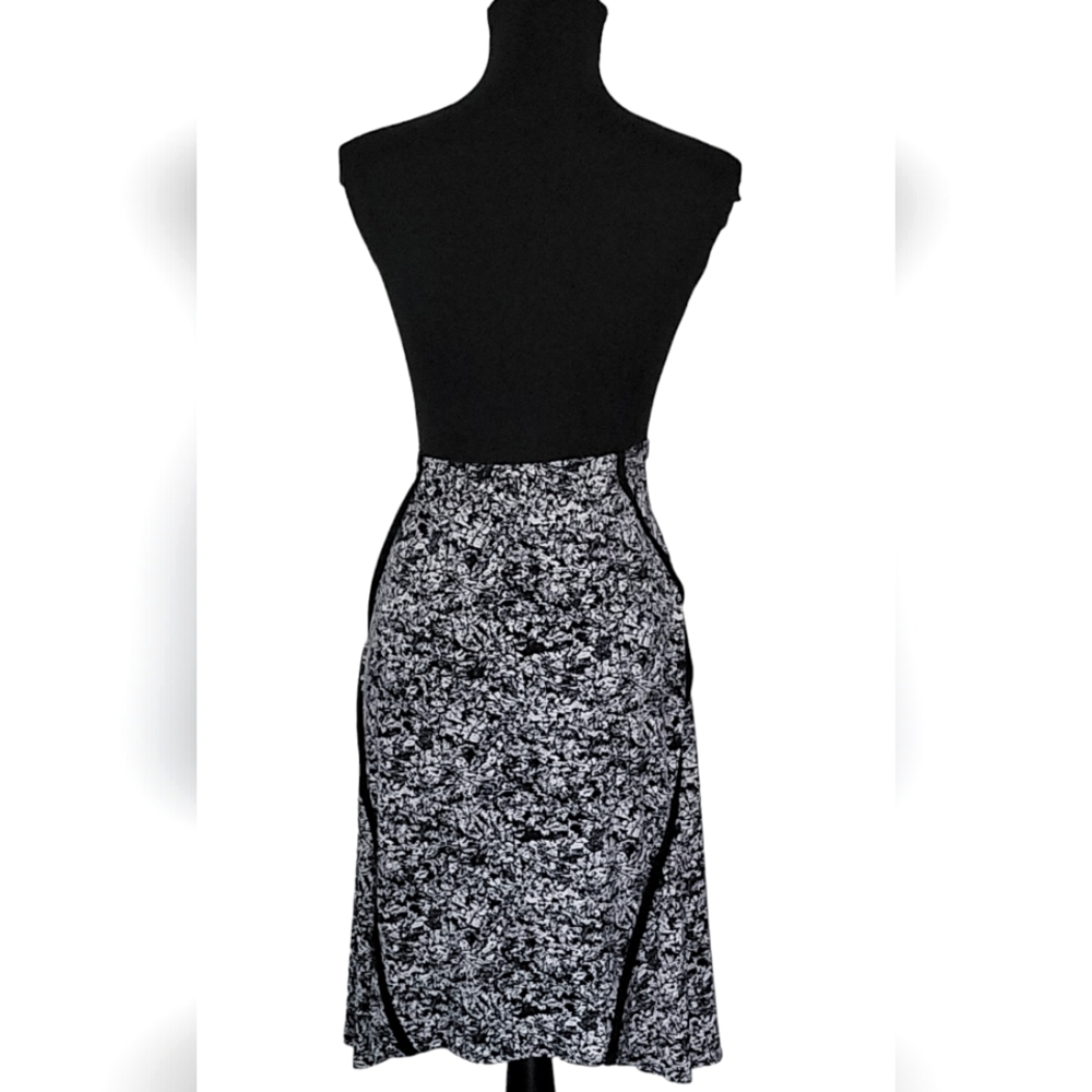 Max Studio Abstract Asymmetrical Aline Midi Skirt - image 2